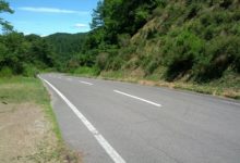 箕輪ダムから日影入林道と松尾峠